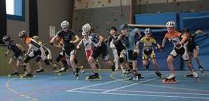 Le Championnat de France Indoor de roller course 2017 dans les starting-blocks