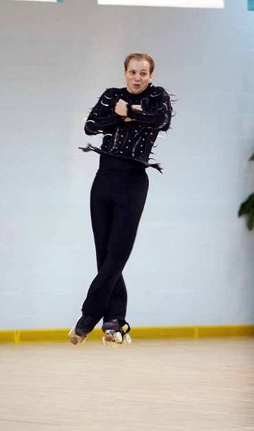 François Cattoire en bronze au Championnat d’Europe de roller artistique 2008
