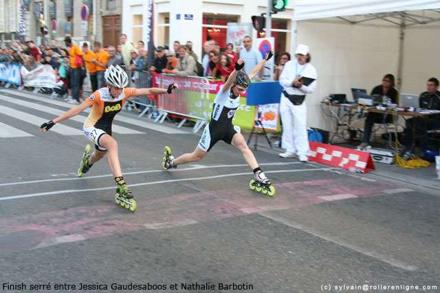 Finish serré entre Jessica Gaudesaboos et Nathalie Barbotin