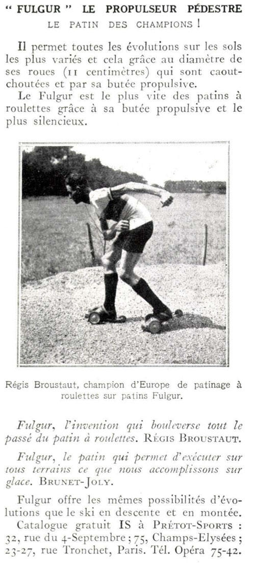 Fulgur : le patin des champions (1937) Fulgur : le patin des champions (1937)