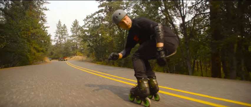 Gabe Holm repousse les limites des Twister Edge Rollerblade
