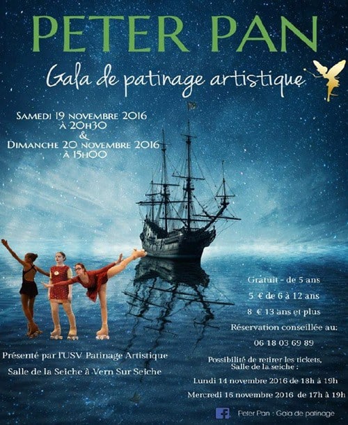 gala patinage artistique peter pan 2016