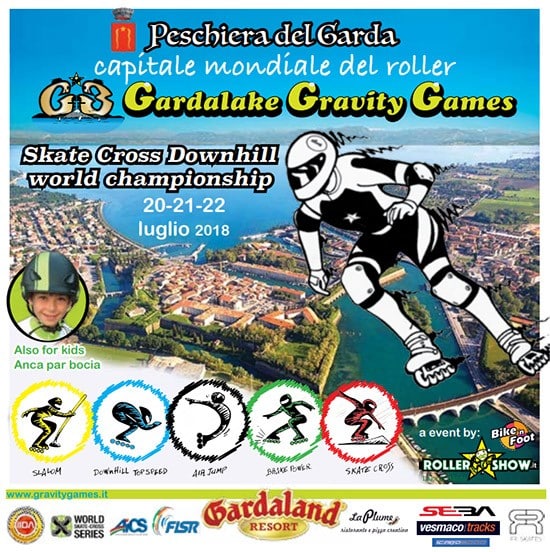 Rollershow Gravity Games 2018 à Peschiera del Garda (Italie)