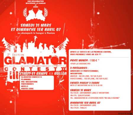 Résultats du Gladiator Contest 2007