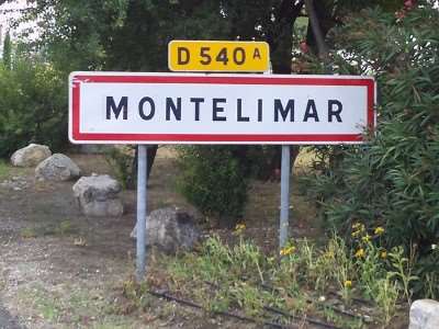 Panneau d'entrée de ville de Montélimar