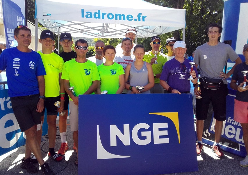 Podium de la grimpée des Limouches 2017