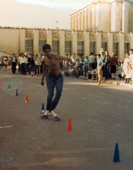 Slalom au Trocadéro