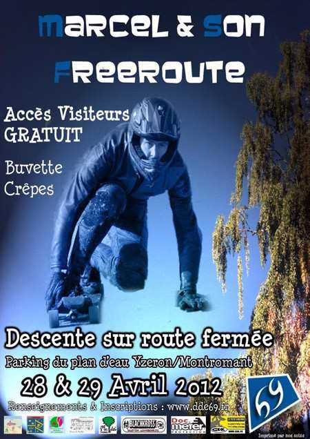 Freeride Marcel et son freeroute 2012 à Yzeron (69)