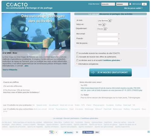 Coacto : site communautaire