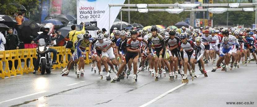 Départ de la World Inline Cup de Jeonju en 2012