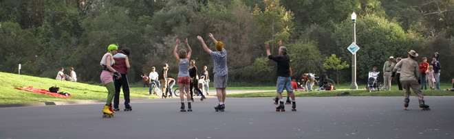 Roller dance au Golden Gate Park de San Francisco