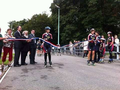 Inauguration de la barrière de sécurité à Petit-Quevilly (76)