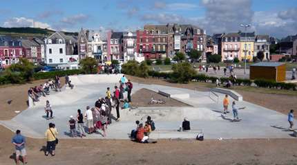 Spot : le skatepark de Mers-les-Bains (80)