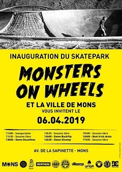 Inauguration du skatepark de Mons (Belgique)