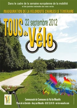 Inauguration 2012 de la véloroute Val de Moselle (57)