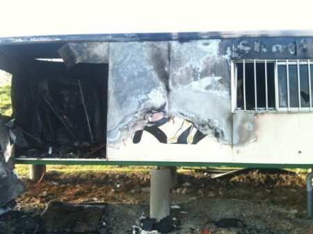 Incendie du local du club de Grenade (31)