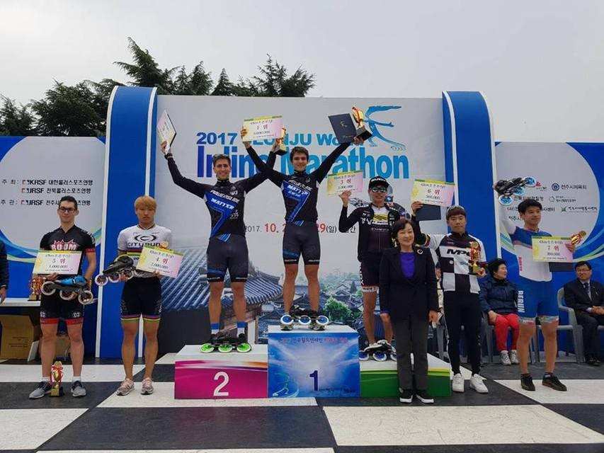 Ewen fernandez remporte le marathon roller de Jeonju 2017 (Corée)