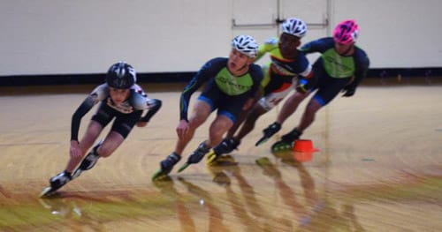 Indoor speed skating