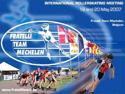 Compétition internationale de roller course 2007 à Mechelen / Malines (Belgique)