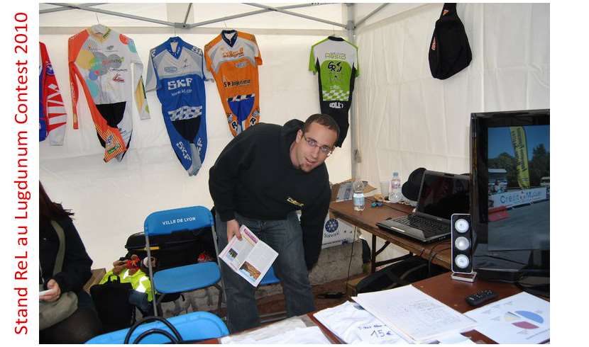 Alexandre Lebrun sur le stand rollerenligne en 2010