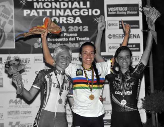 Carolina Upegui Quevedo, championne du monde roller course 2012