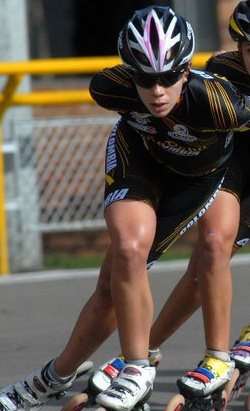 Carolina Upegui Quevedo, championne du monde roller course 2012