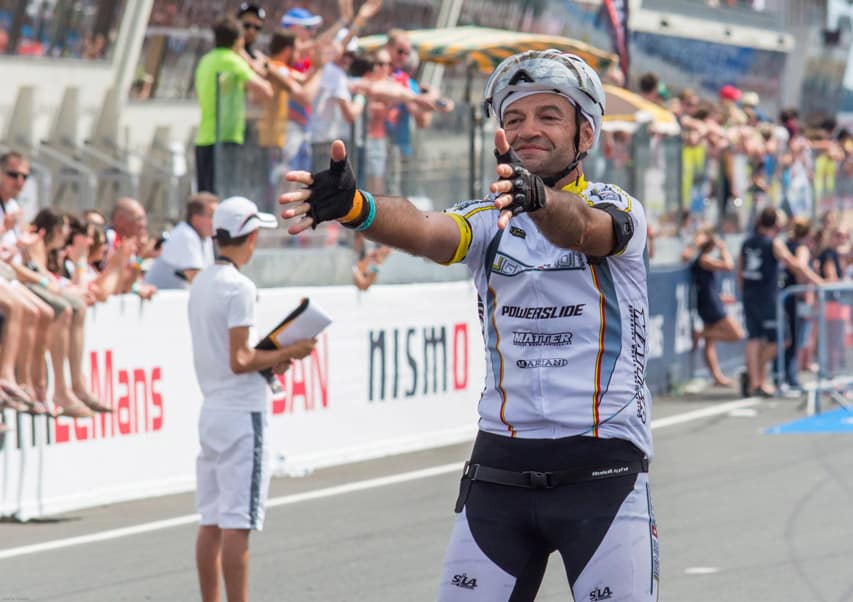 Claude Viltard aux 24 Heures du Mans Roller 2015 Claude Viltard aux 24 Heures du Mans Roller 2015