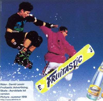 Campagne publicitaire Fruitastic en 1991