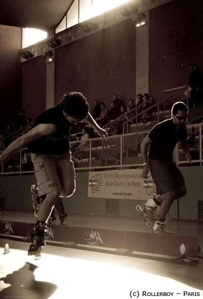 Duel de slalom vitesse à la PSWC - photo : Rollerboy