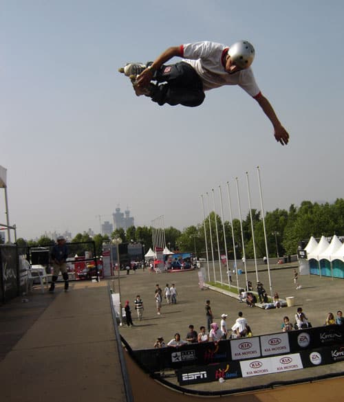 Lamine Fathi aux X-Games Corée 2005