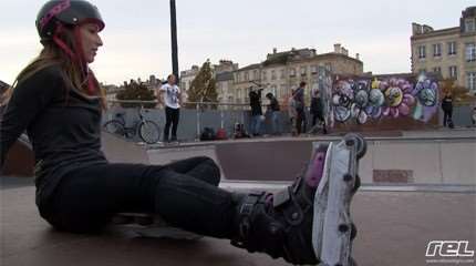 Manon Derrien au skatepark de Bordeaux