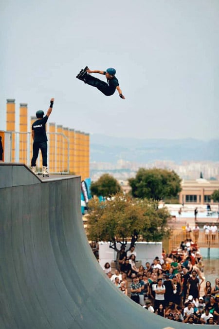 Nicolas Mougin aux World Roller Games 2019