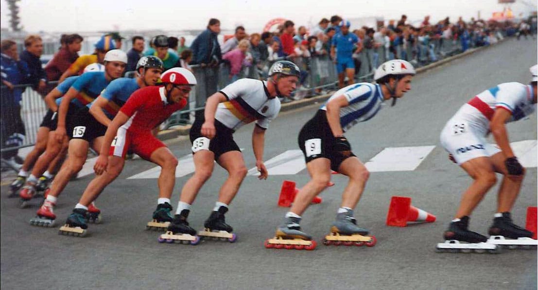 Sergio McCargo en compétition au début des années 90 Sergio McCargo en compétition au début des années 1990