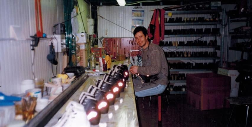 Sergio McCargo dans son atelier