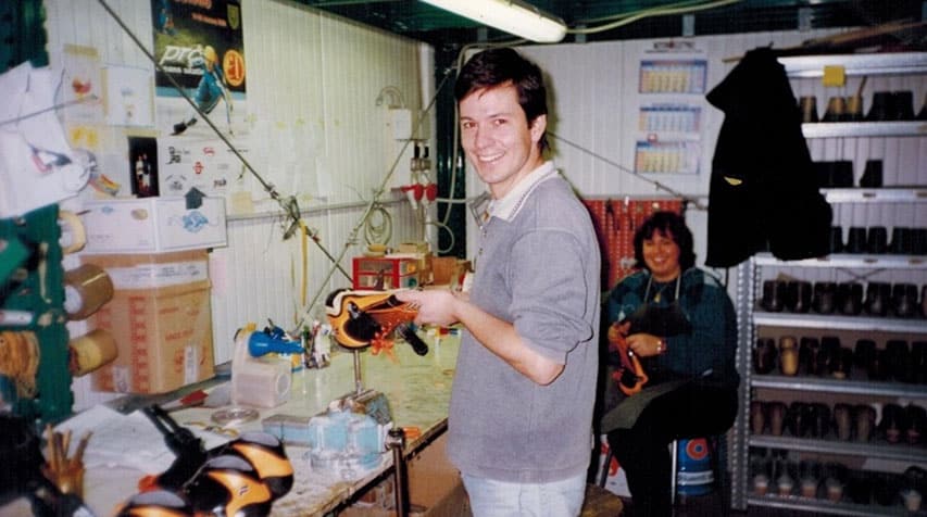 Sergio McCargo dans son atelier