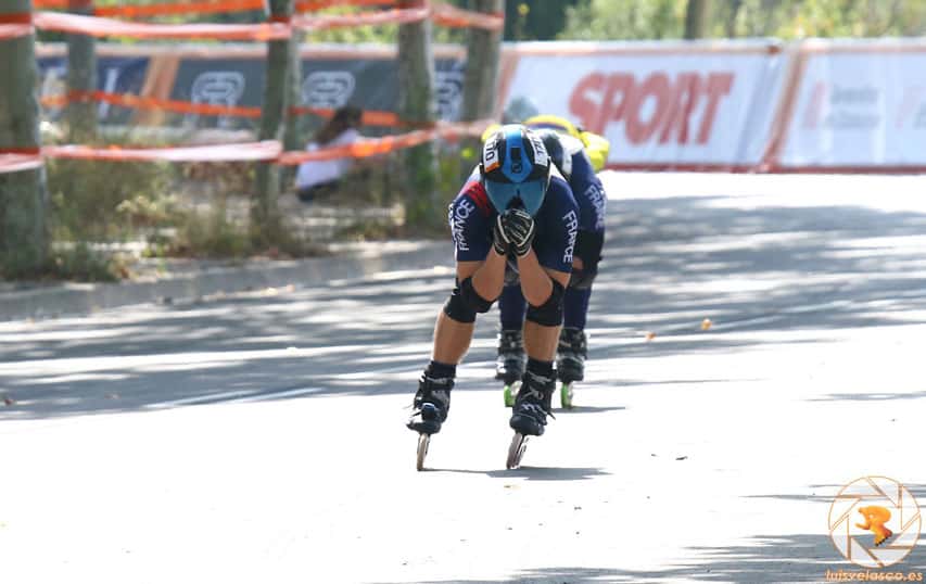 Course de Sylvain Behr aux World Roller Games Barcelone (Espagne)