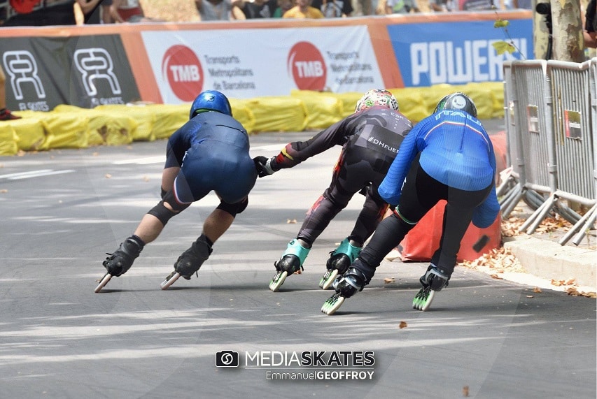 La course de Sylvain Behr en inline cross à Barcelone