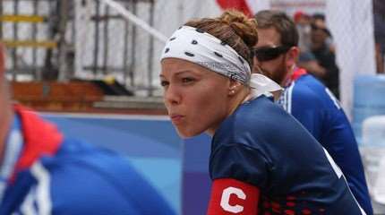 Les capitaines d&rsquo;équipes de rink hockey : Vanessa Daribo (Equipe de France)