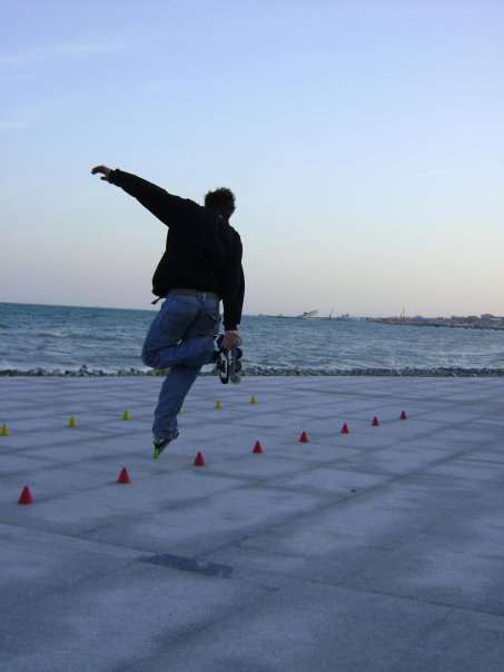 Viktor Meleshkevich en front de mer