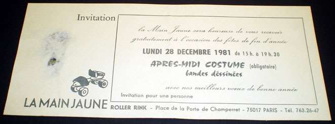 Invitation à la Main Jaune, la boite de nuit à roulettes de Paris