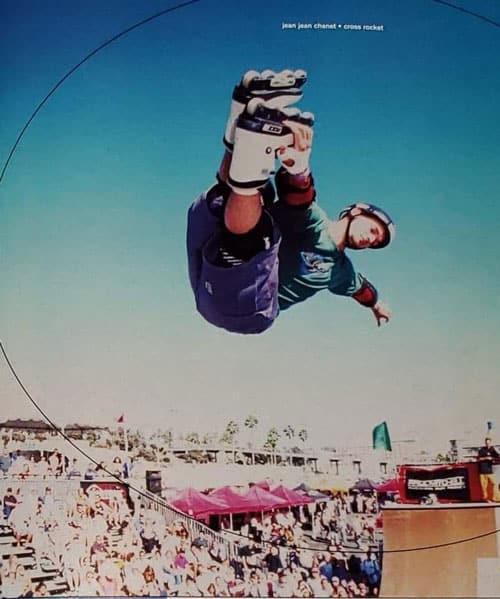 Jean Chanet en cross rocket air dans un magazine Jean Chanet en cross rocket air dans un magazine