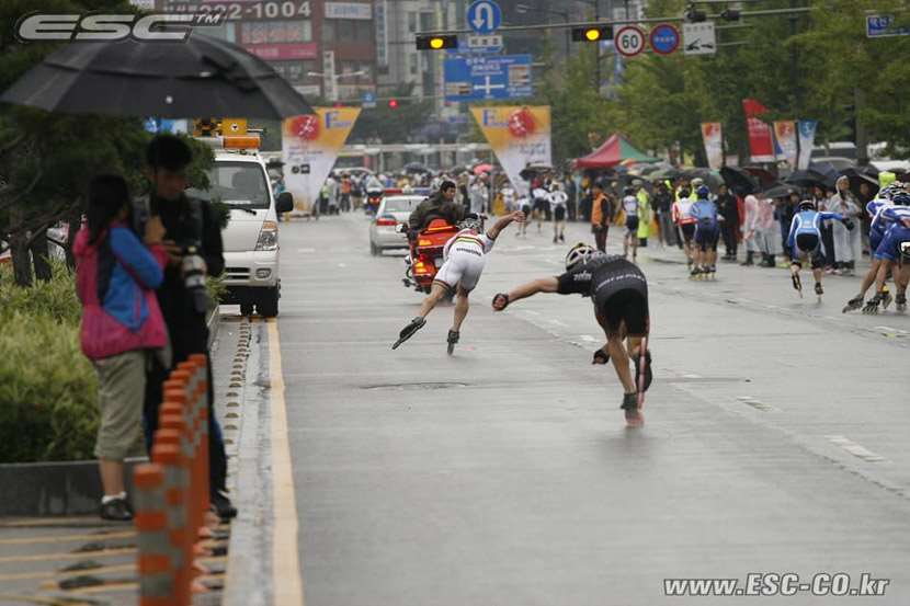 L'arrivée de la World Inline Cup de Jeonju (Corée du Sud)