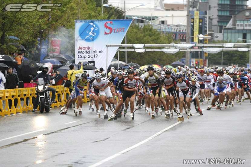 Le départ de la World Inline Cup de Jeonju (Corée du Sud)