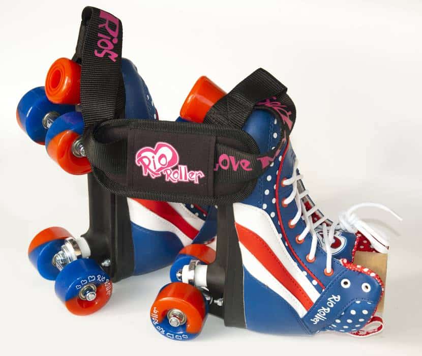 Rio propose aussi des sangles pour porter ses rollers