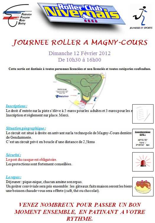 Journée roller 2012 à Magny-Cours (58)