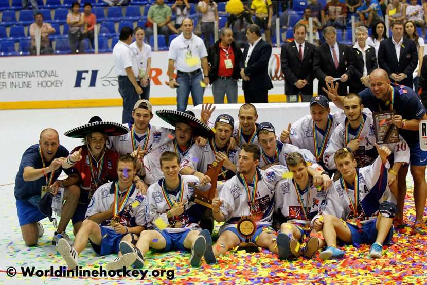 La République Tchèque championne du monde Junior de roller-hockey 2012