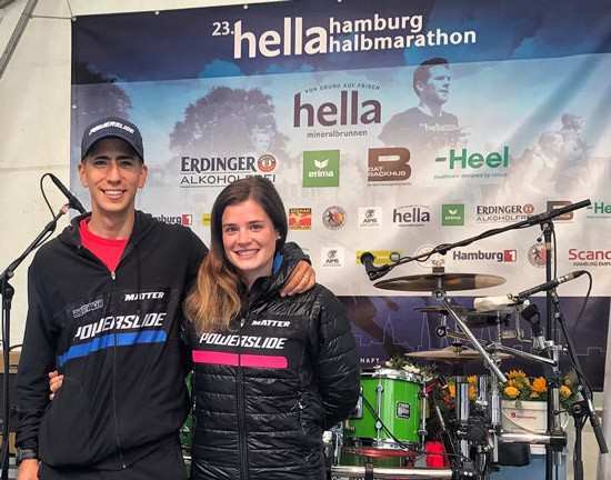 Doublé de Powerslide au semi-marathon roller de Hambourg 2017 (Allemagne)