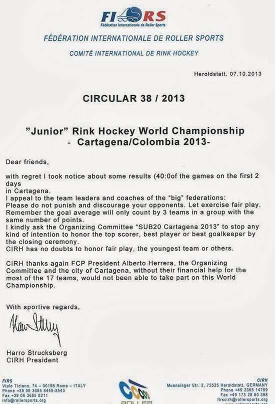lettre firs mondial rink hockey 2013