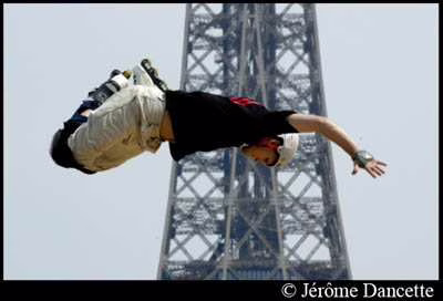 Initiation roller 2006 au 1er étage de la Tour Eiffel