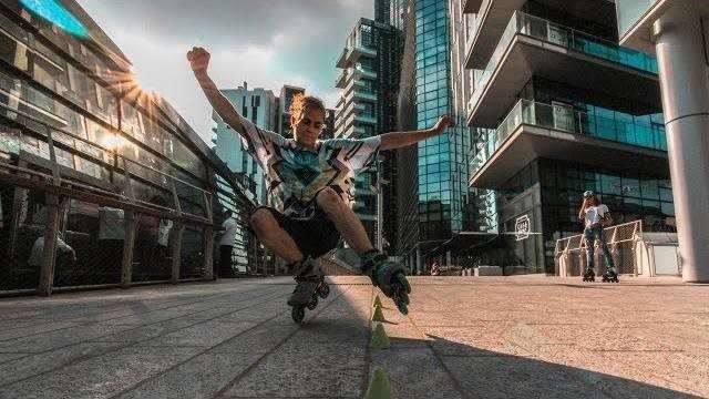 Lorenzo Guslandi slalome Milan (Italie)